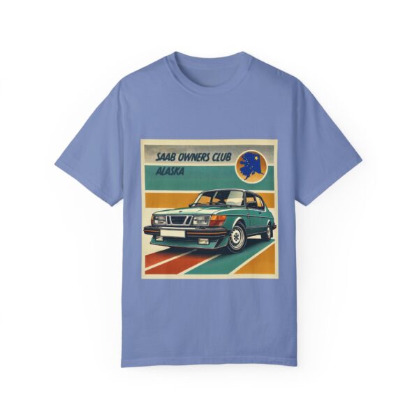 light blue saab owners club t shirt 1