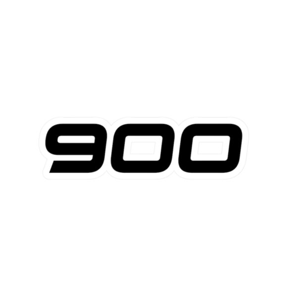 "900" | Kiss Cut Vinyl Sticker for Saab 900