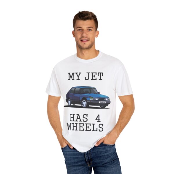 My Jet Has 4 Wheels | Saab t-shirt - Image 3